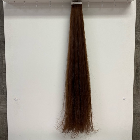 Light Brown #6 Tape In Hair Extensions 24” - Picture 3 of 3